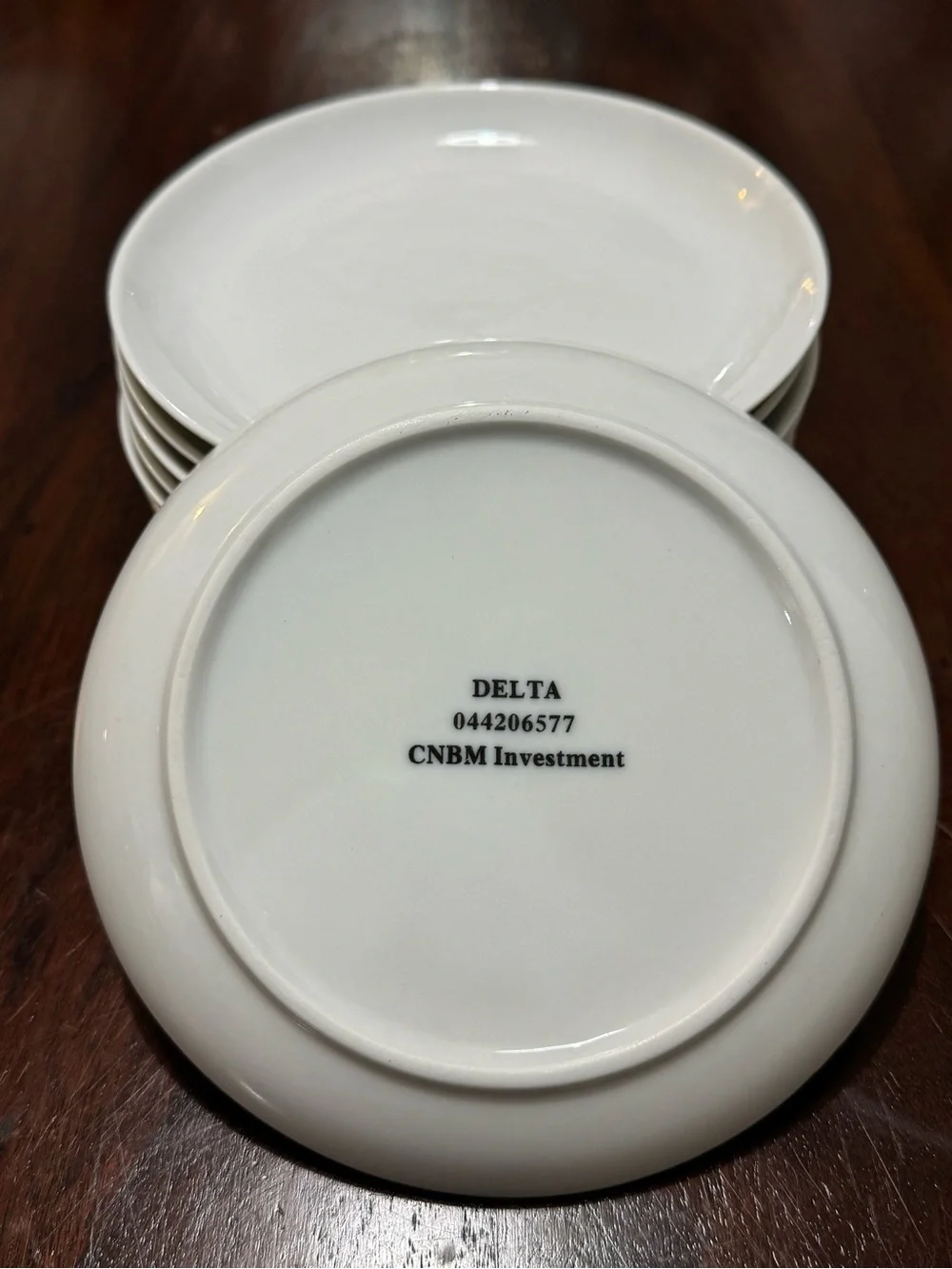 DELTA AIR LINES FIRST CLASS CHINA 6” PLATE 044206577 CNBM Investment set of 10